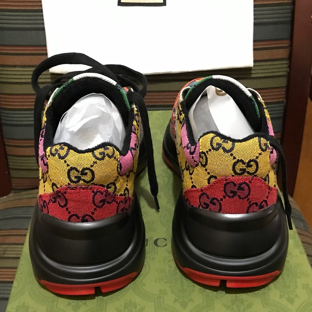 Authentic Gucci Rhyton Sneakers - Picture 9 of 12